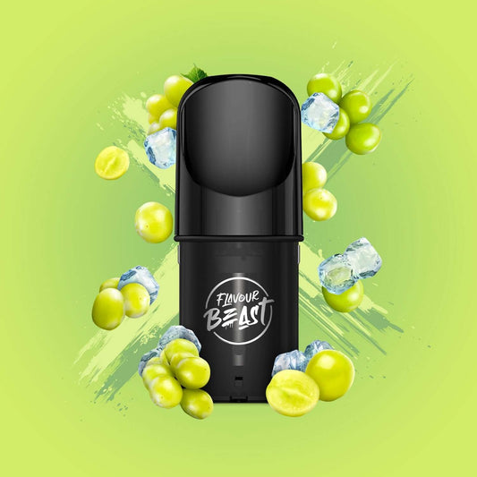 FLAVOUR BEAST DISPOSABLE PODS - WILD WHITE GRAPE ICED