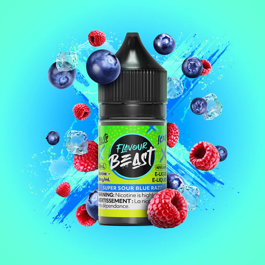 FLAVOUR BEAST - SUPER SOUR BLUE RAZZ SALT 30ml