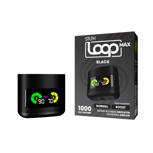 STLTH LOOP MAX DEVICE - BLACK (1000mAh)